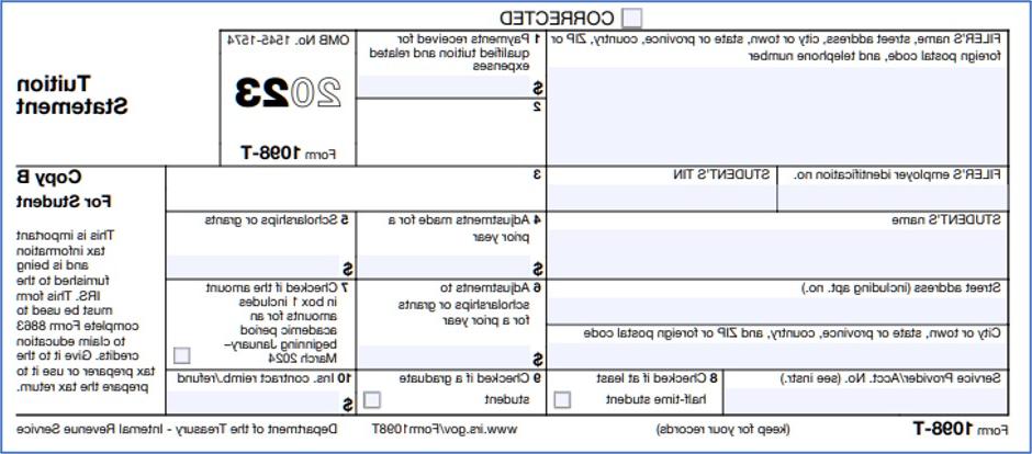 2023 1098-T form